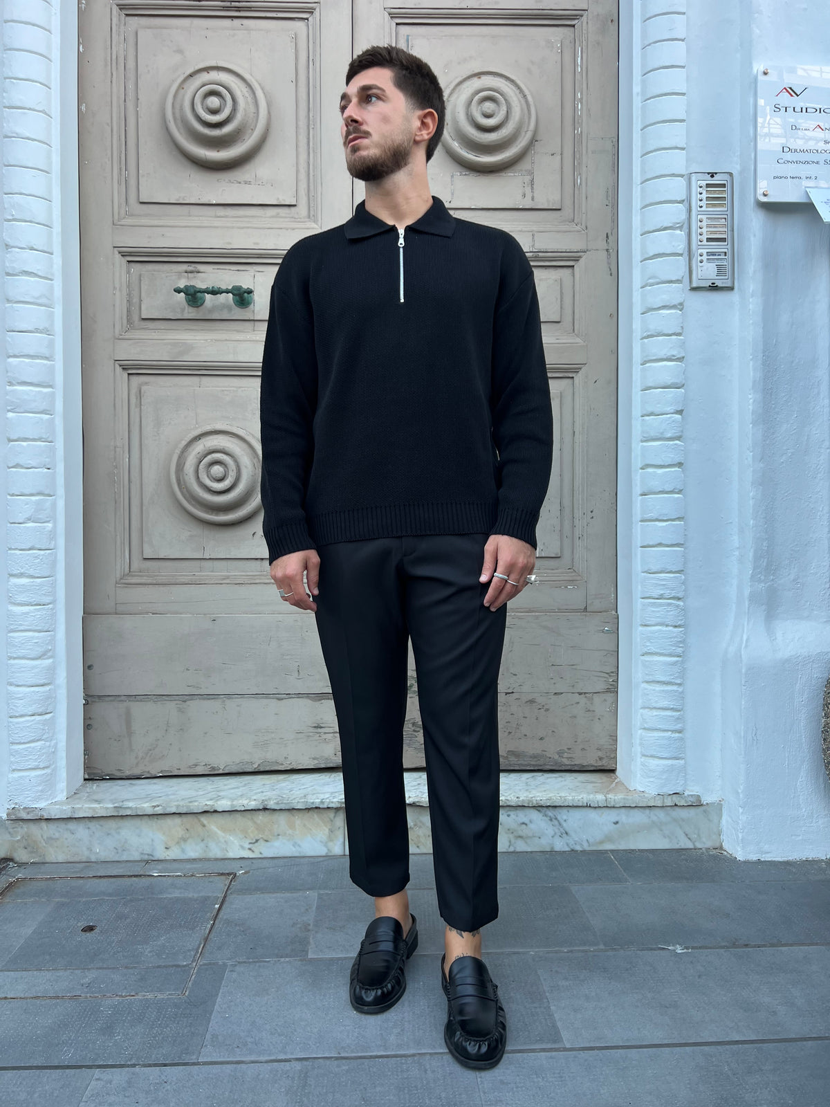 Maglione Mezza Zip