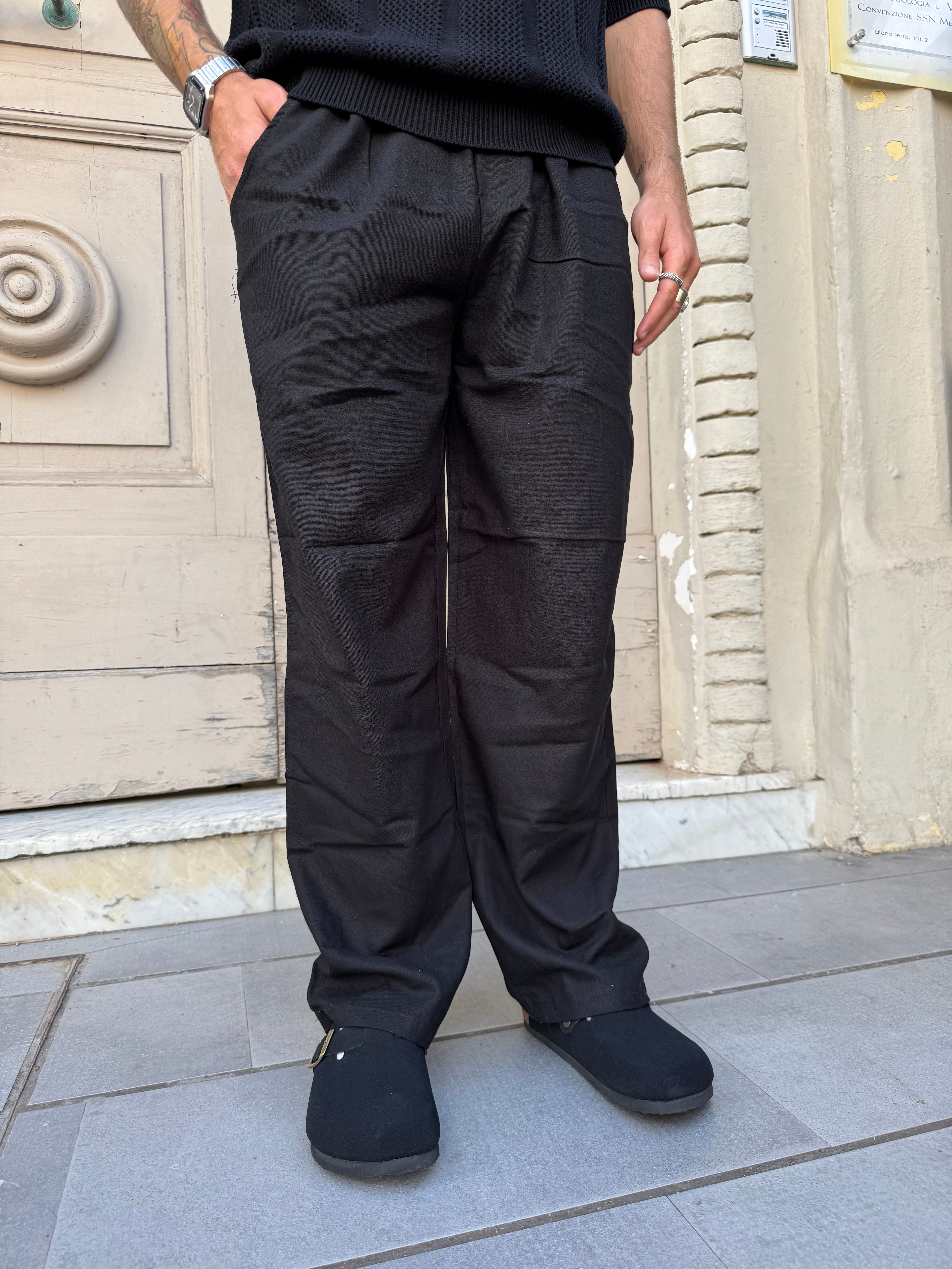 Pantalaccio oversize di lino