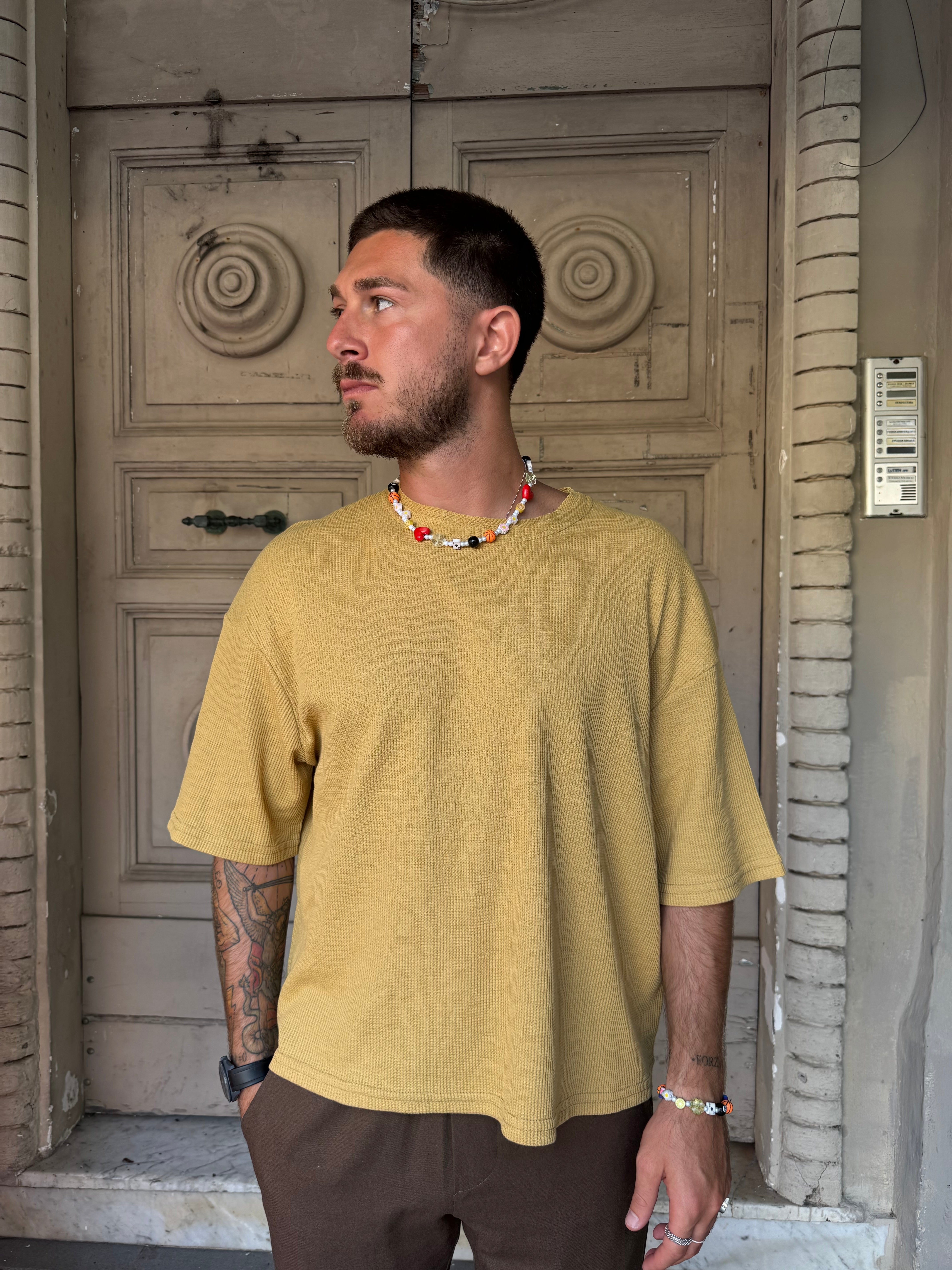 T-shirt Crop Waffle