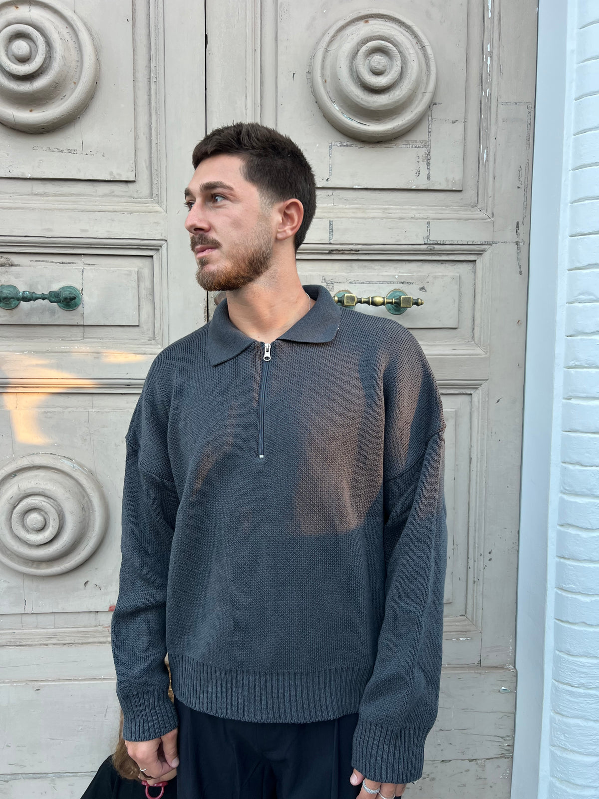 Maglione Mezza Zip