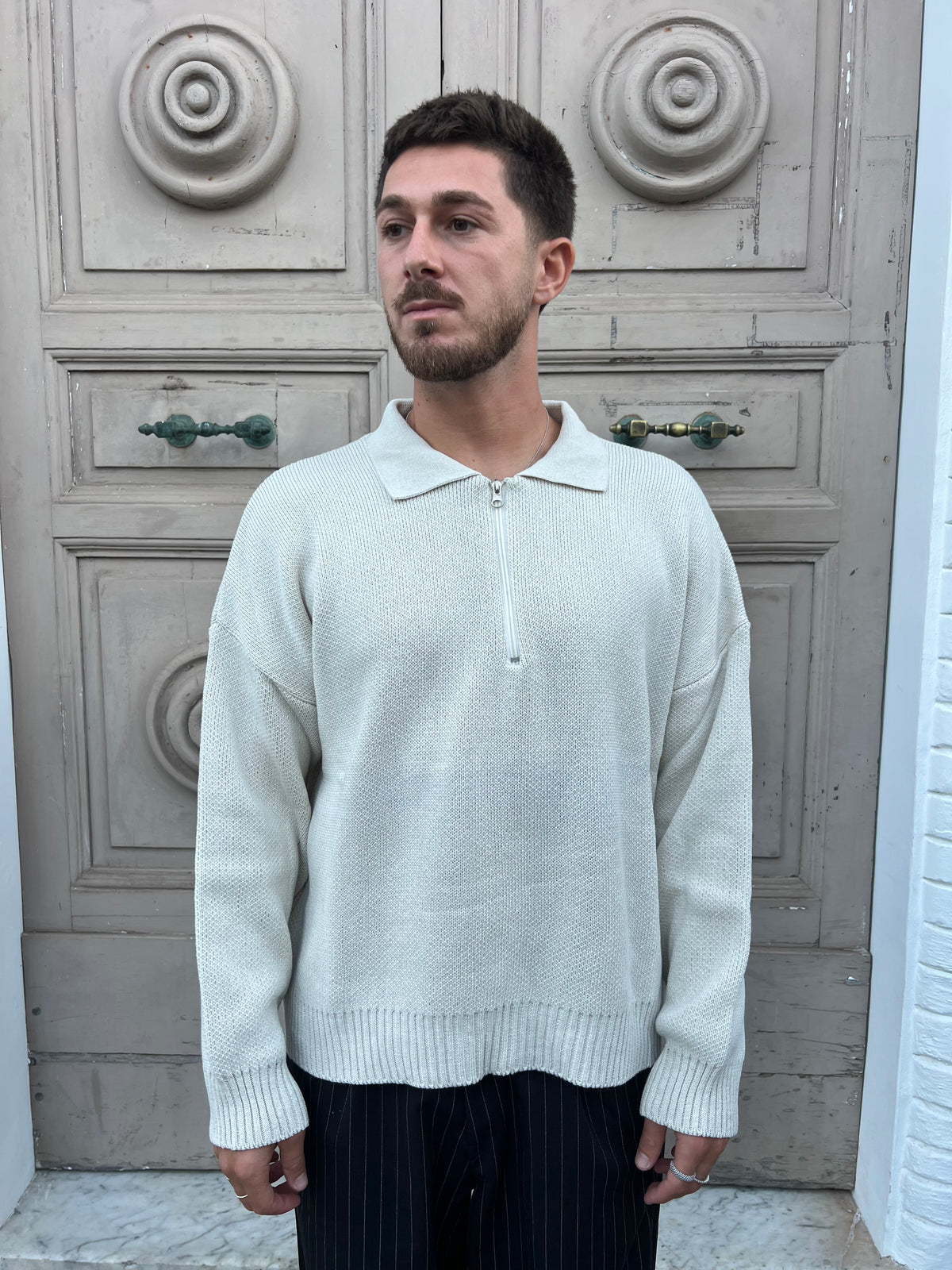 Maglione Mezza Zip