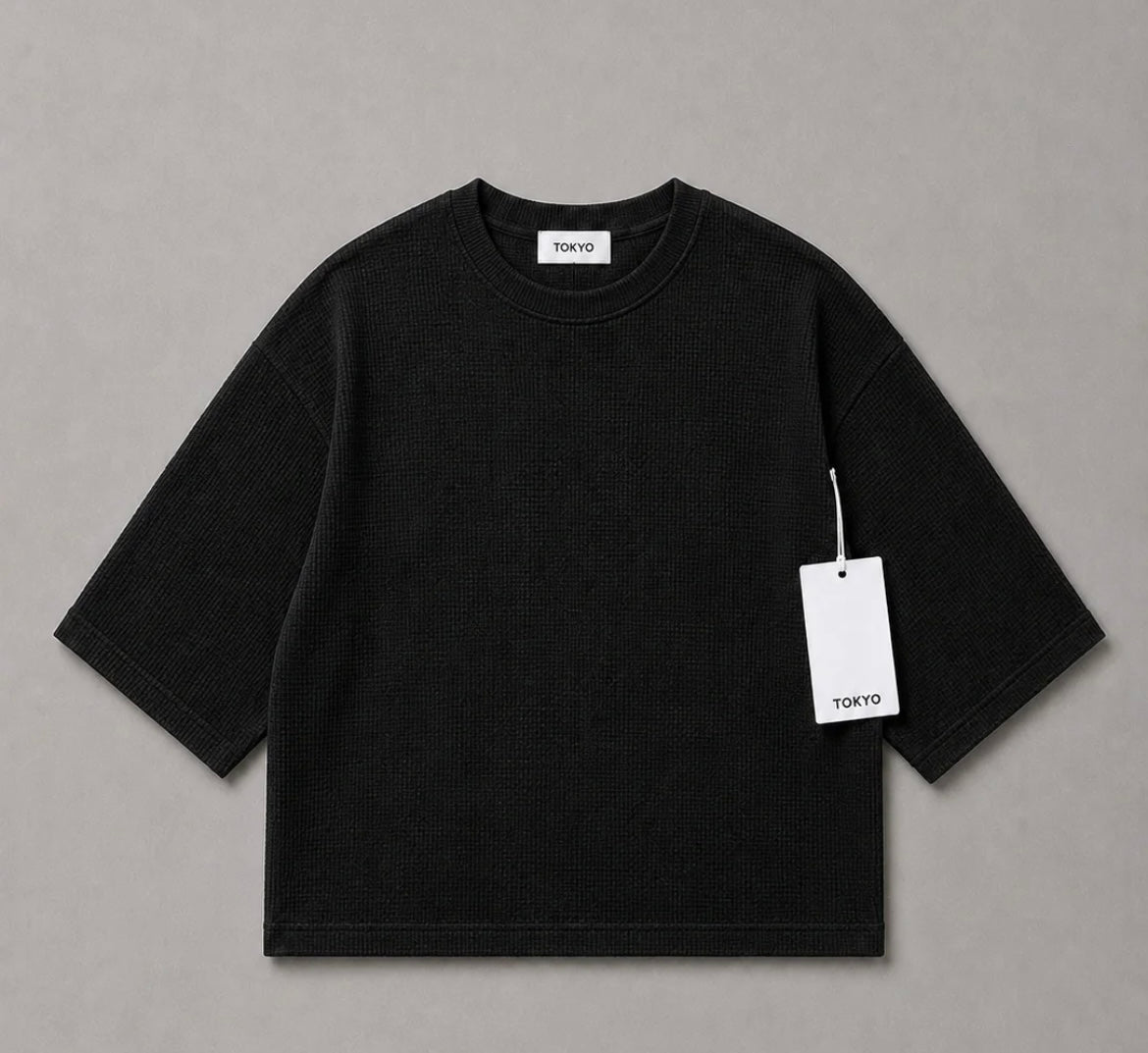 T-shirt Crop Waffle