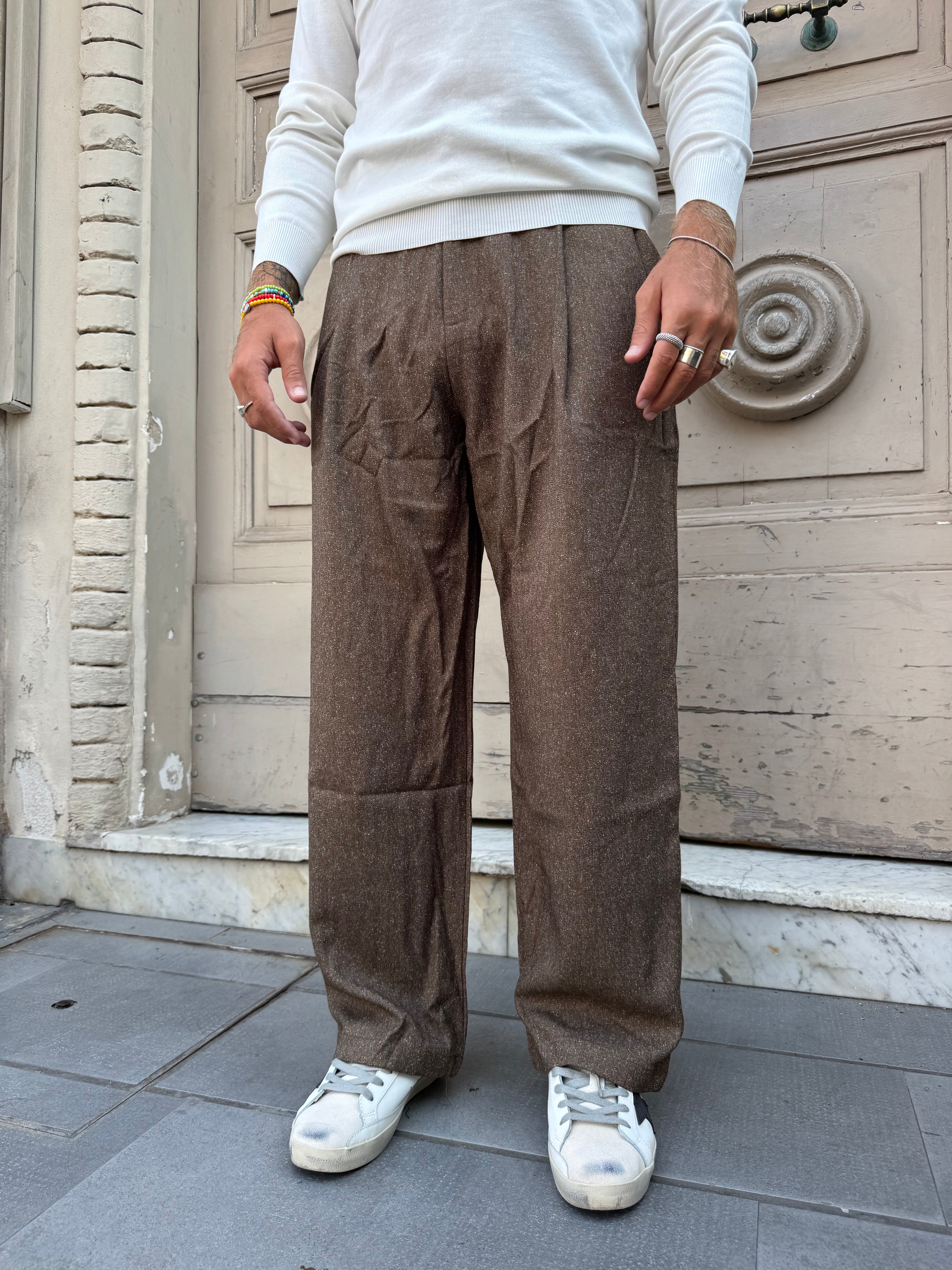 Pantalone Over in Lana