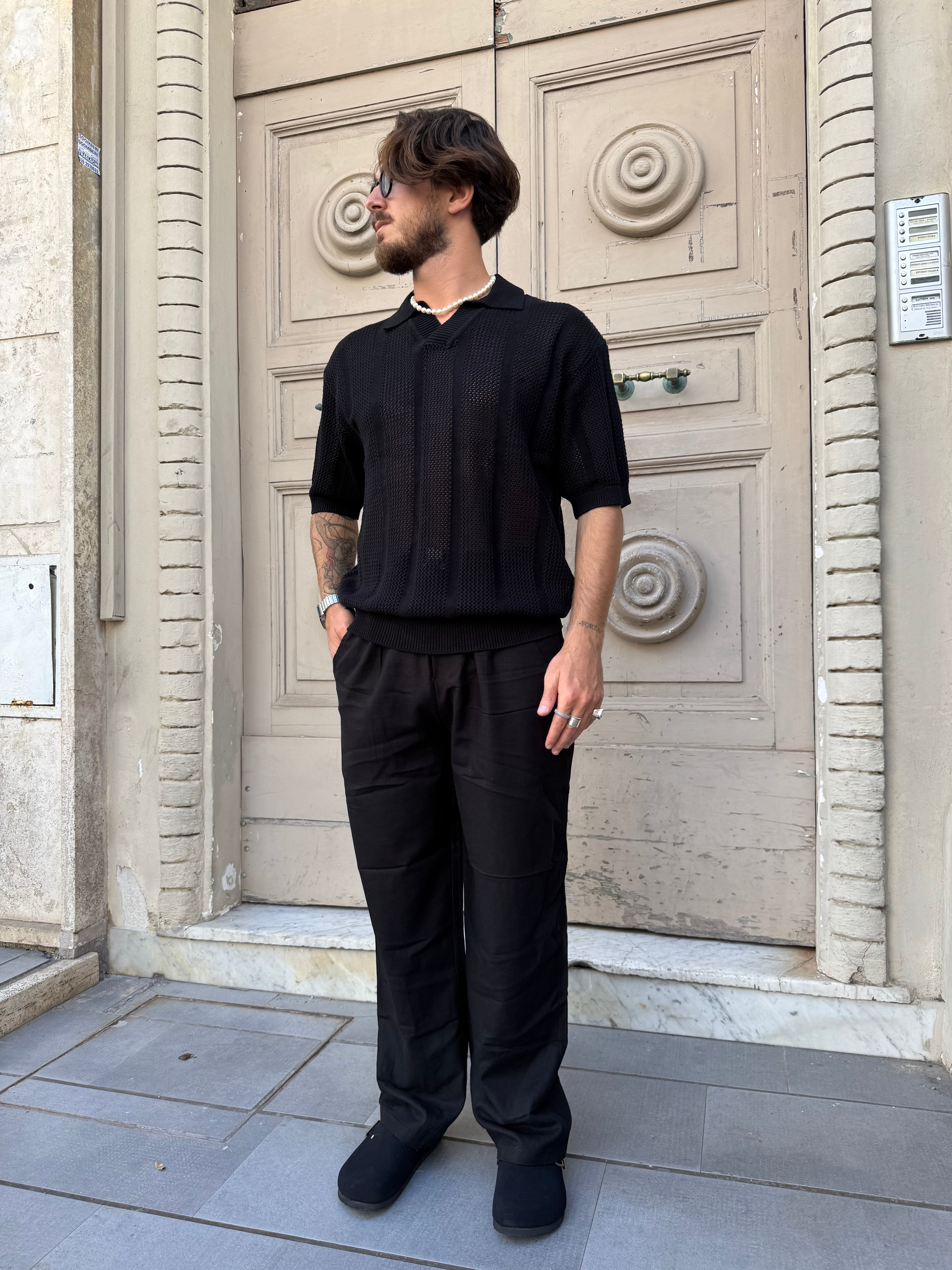 Pantalaccio oversize di lino