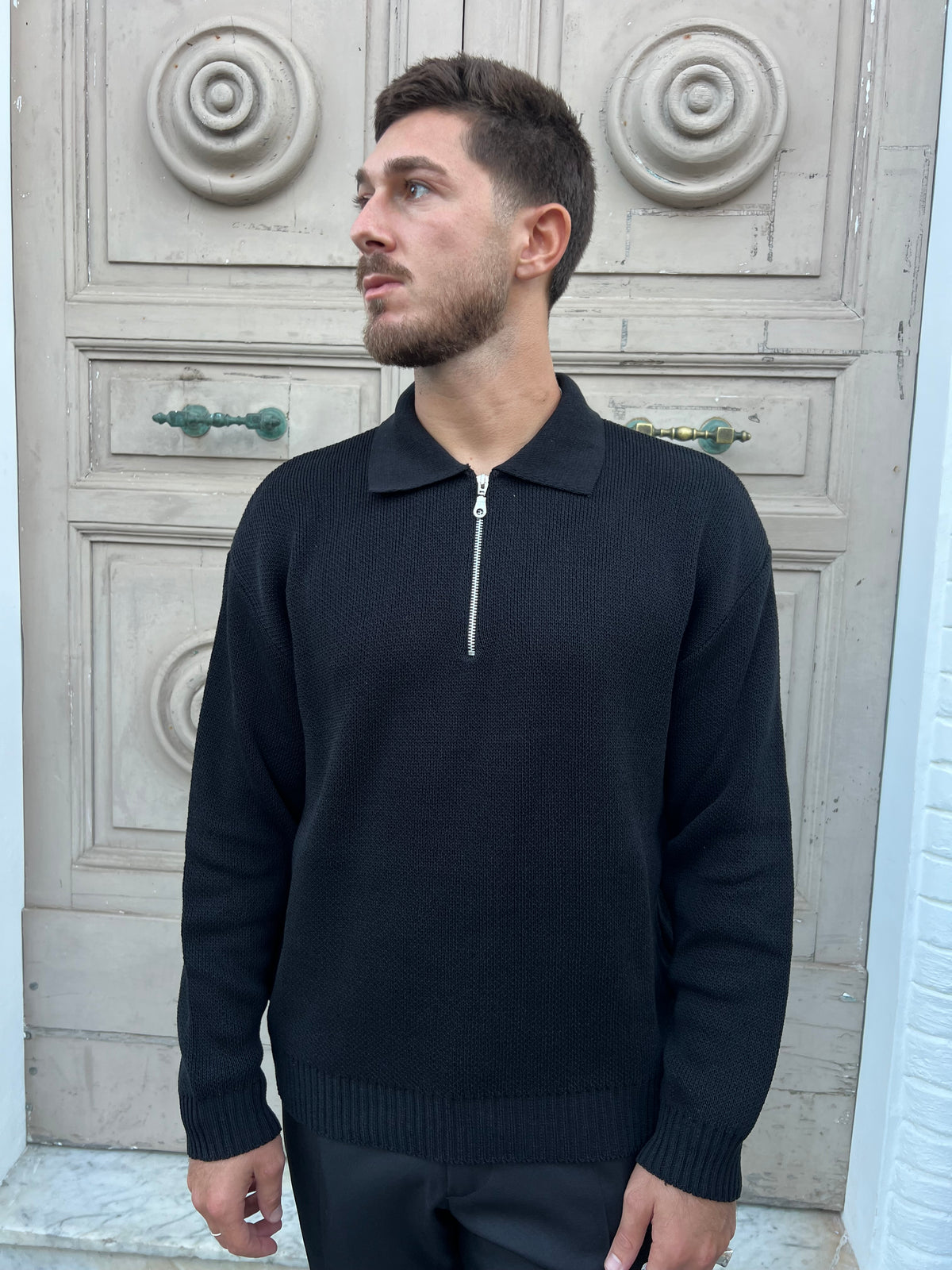 Maglione Mezza Zip