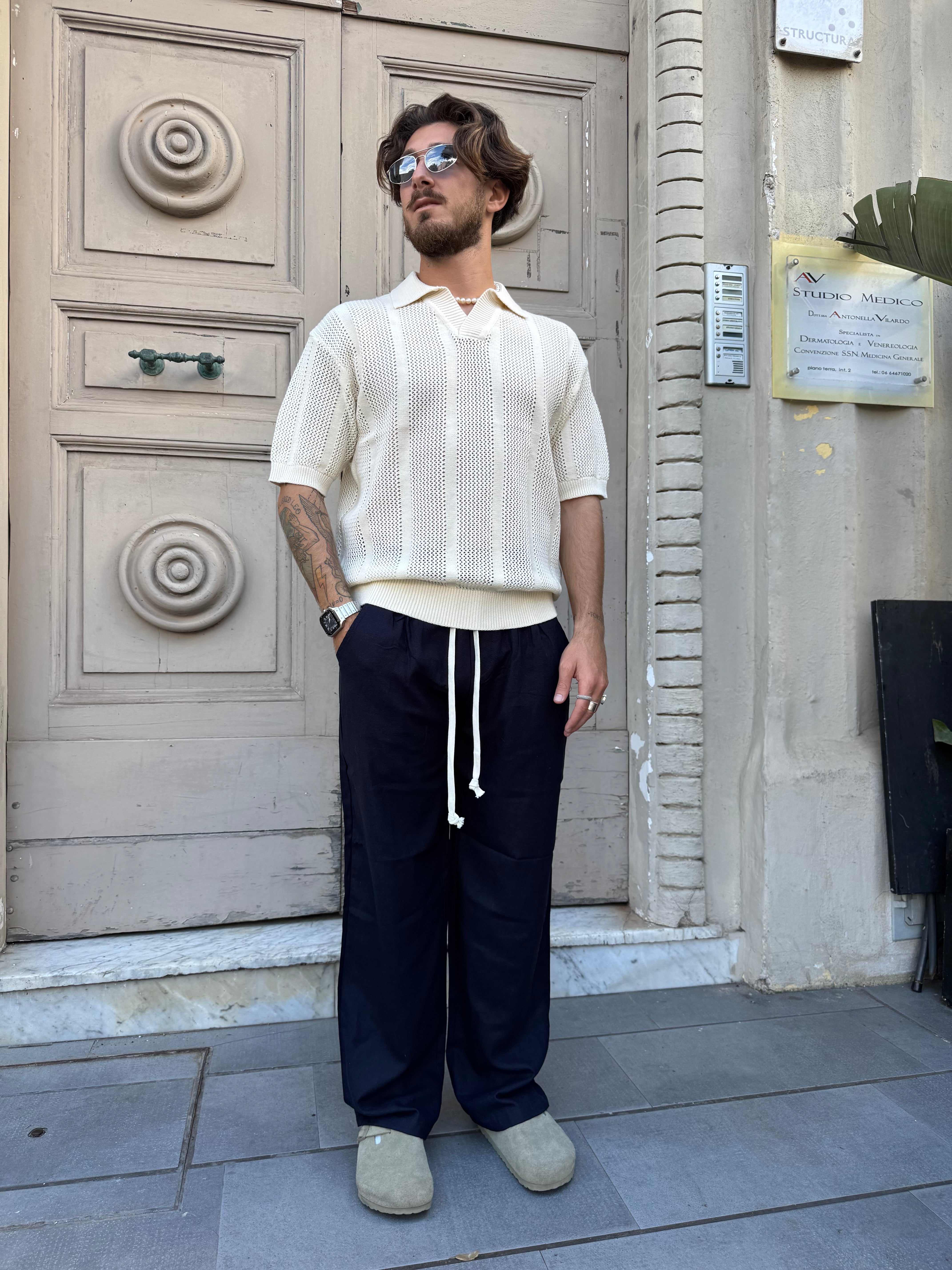 Pantalaccio oversize di lino