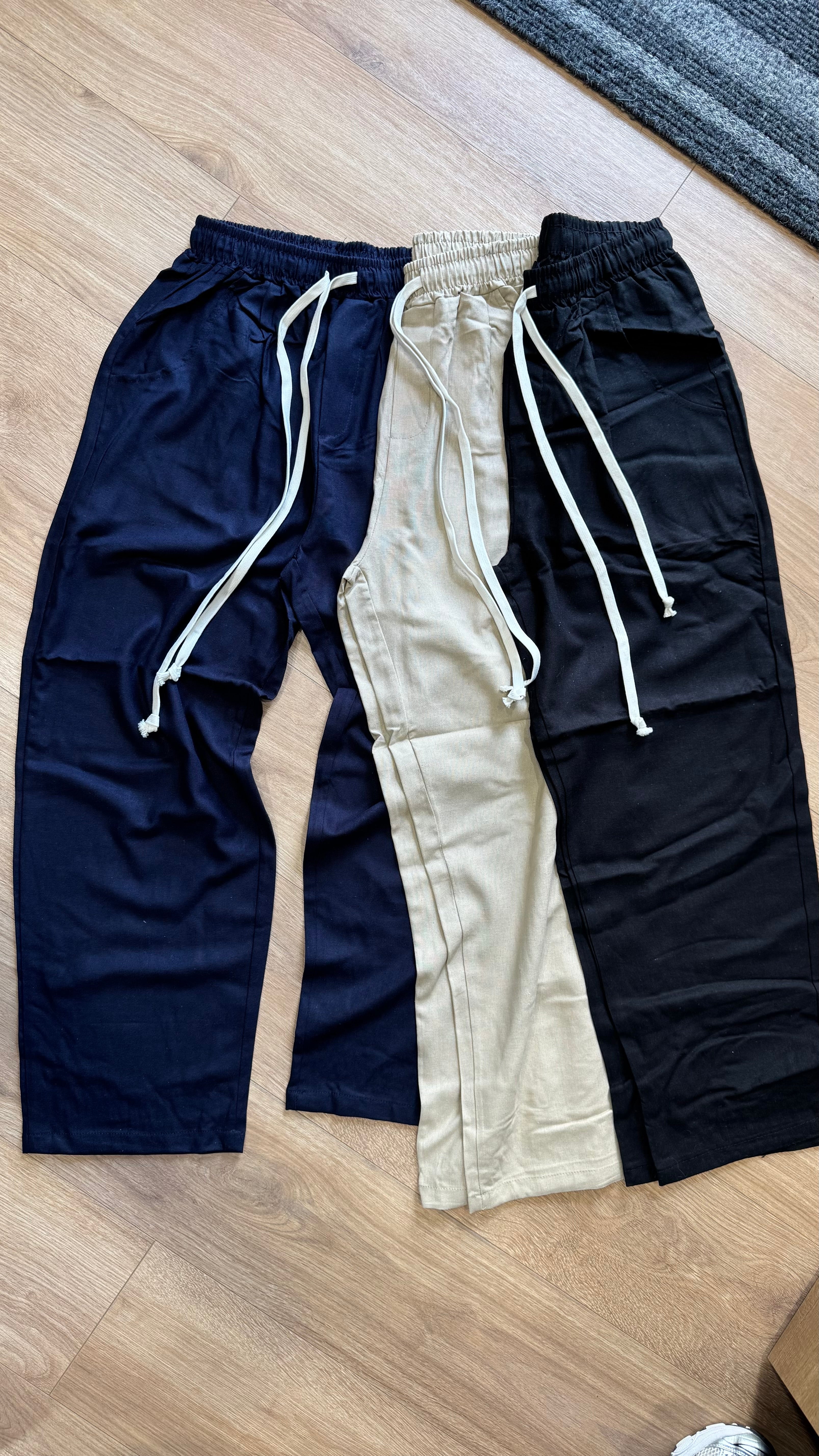 Pantalaccio oversize di lino