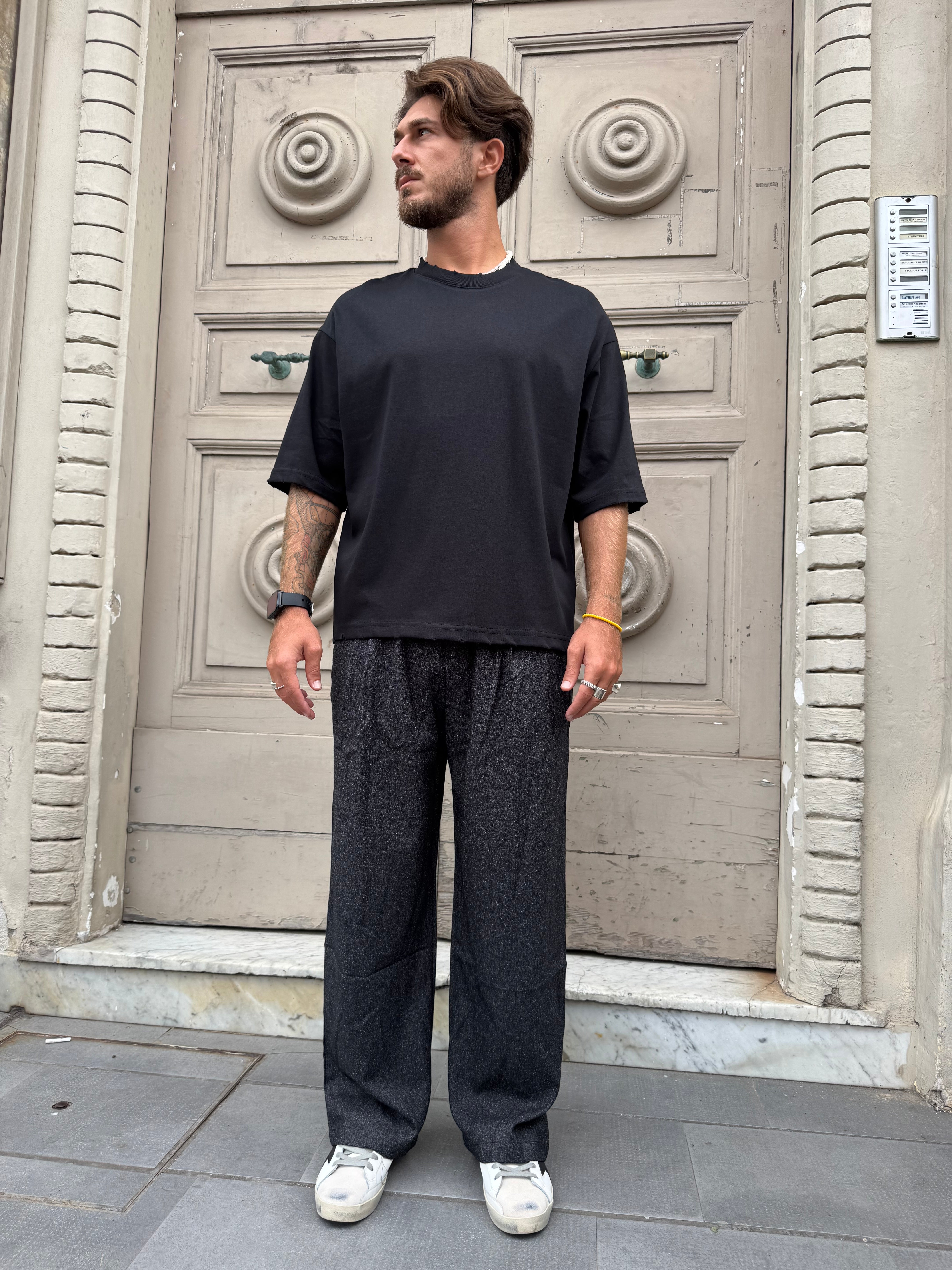 Pantalone Over in Lana