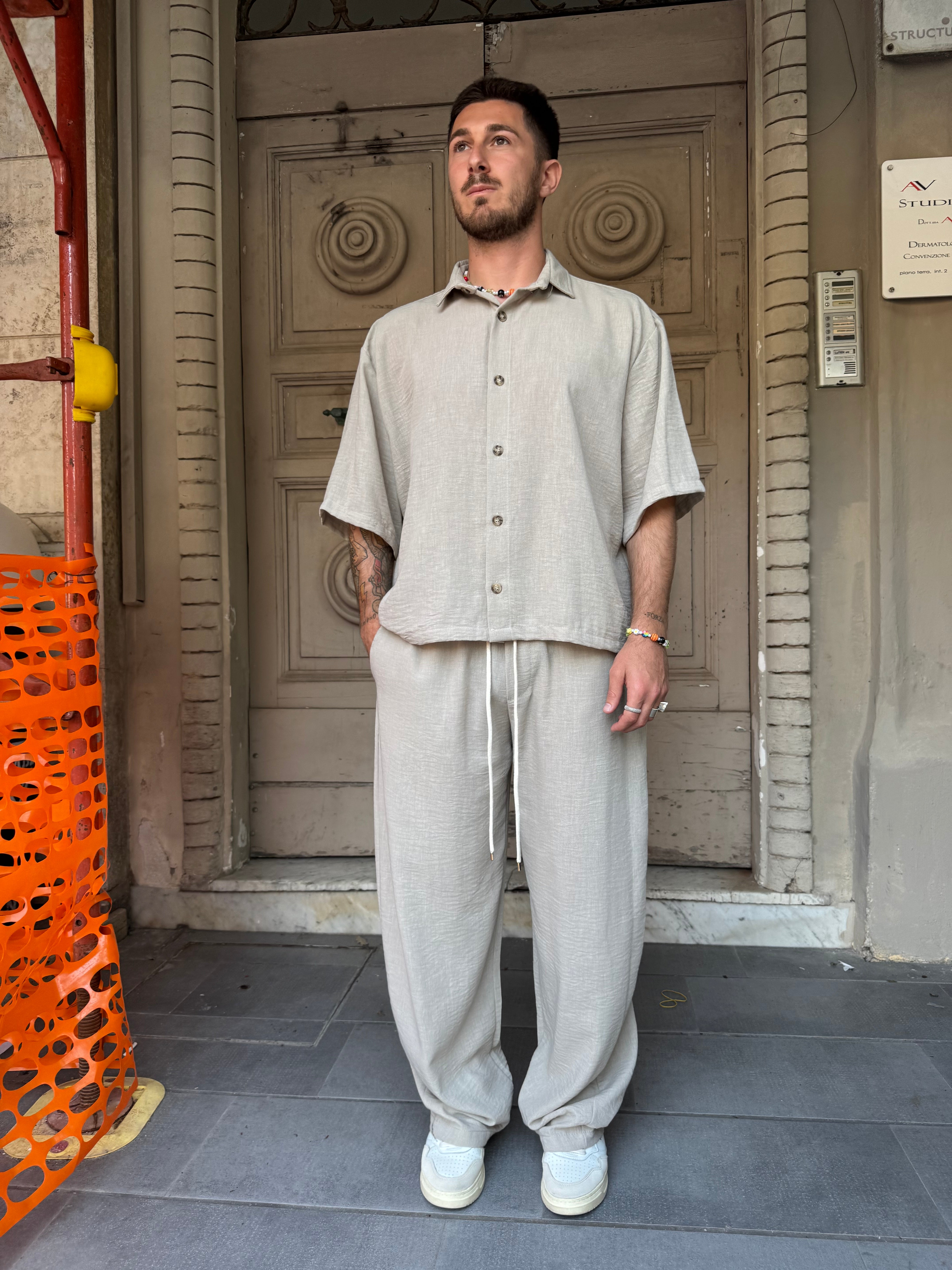 Pantalone Easy in Lino
